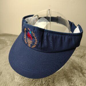 Vintage ATLANTA OLYMPICS 1996 Visor Adult Adjustable Embroidered Crest Eastport